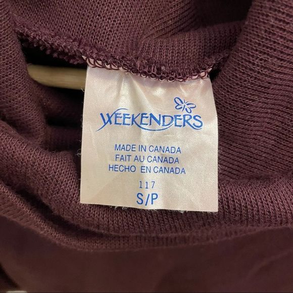 Vintage | Burgundy “Weekenders” Mock Neck Tunic Dress - Picture 13 of 14